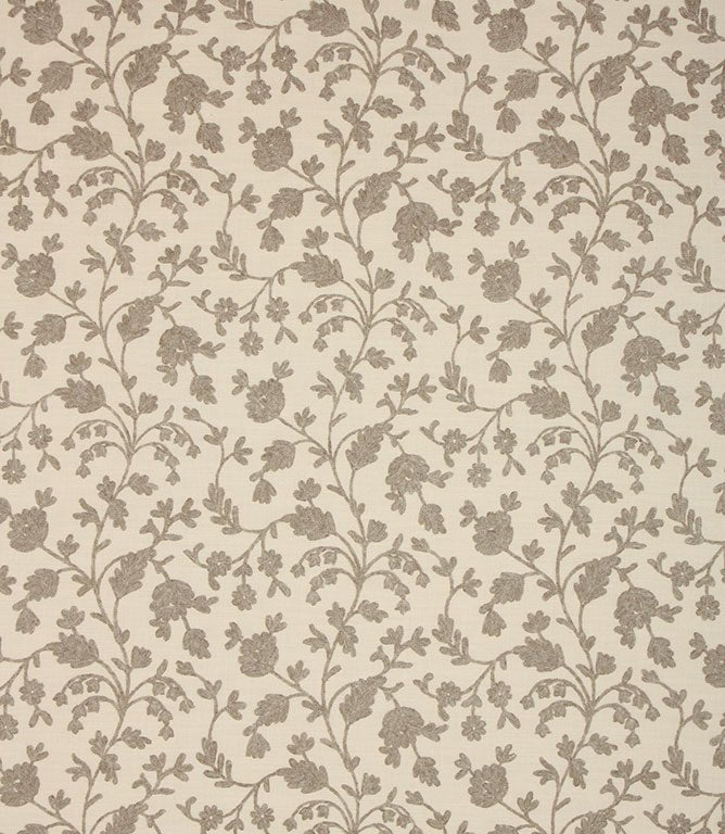 JF Crewel Fabric / Mink - Just Fabrics