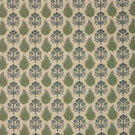 Nora Fabric / Indigo / Sap Green - Just Fabrics