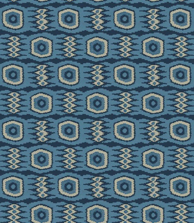 Casper Fabric / Navy - Just Fabrics