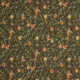 Bird and Pomegranate Tapestry Fabric / Vert