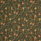 Bird and Pomegranate Tapestry Fabric / Vert - Just Fabrics
