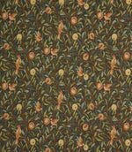 Bird and Pomegranate Tapestry Fabric / Vert - Just Fabrics