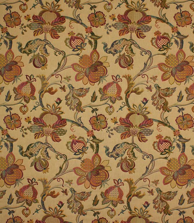 Ibiza Tapestry Fabric / Beige - Just Fabrics