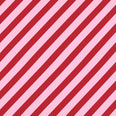Paper Straw Stripe Fabric / Ruby / Rose