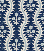Elbury Vine Fabric / Indigo - Just Fabrics