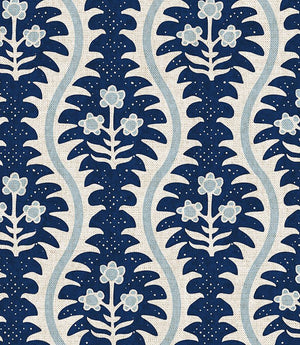 Elbury Vine Fabric / Indigo
