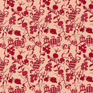 Mydsommer Pickings Fabric / Conch / Madder - Just Fabrics