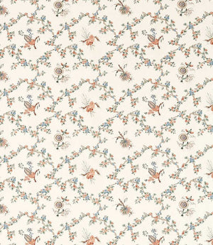 Trelliage Fabric / Sandstone / Woad