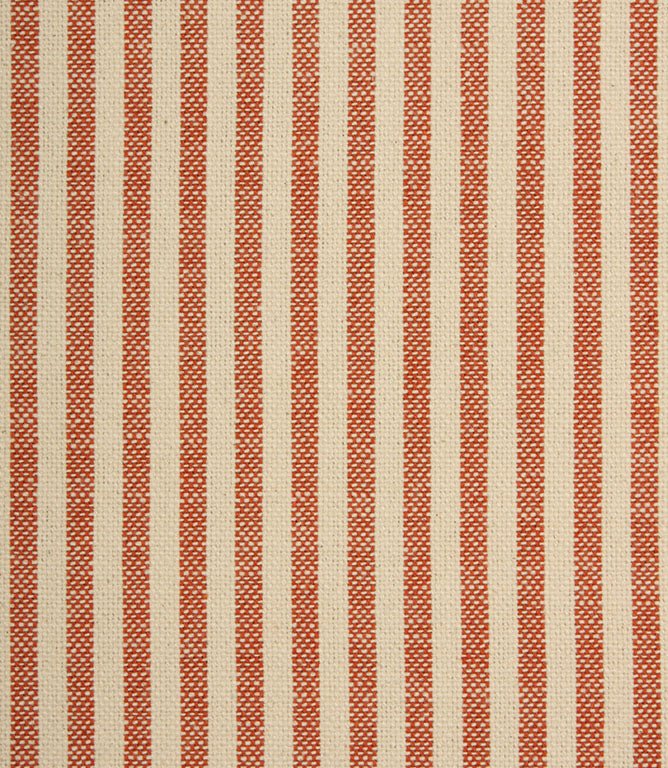 Broadway Stripe Fabric / Terracotta - Just Fabrics