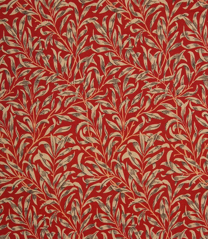 Willow Bough Fabric / Crimson - Just Fabrics