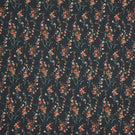 Seville Lomond Fabric / Peach / Navy - Just Fabrics
