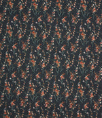 Seville Lomond Fabric / Peach / Navy - Just Fabrics