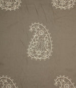 Kashmir Fabric / Linen / Ivory - Just Fabrics