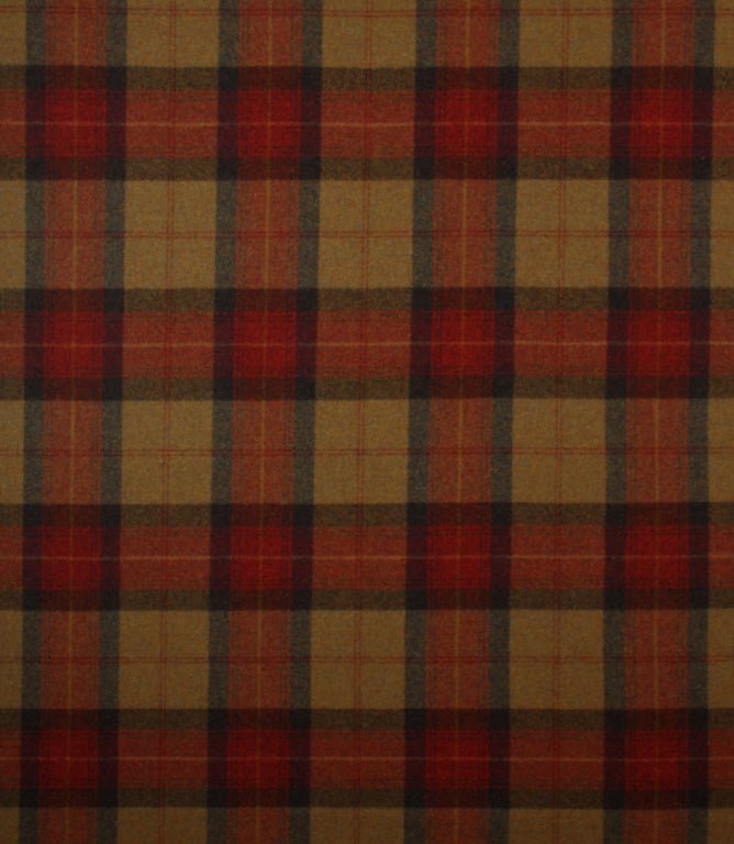 Skye Wool Fabric / Claret - Just Fabrics