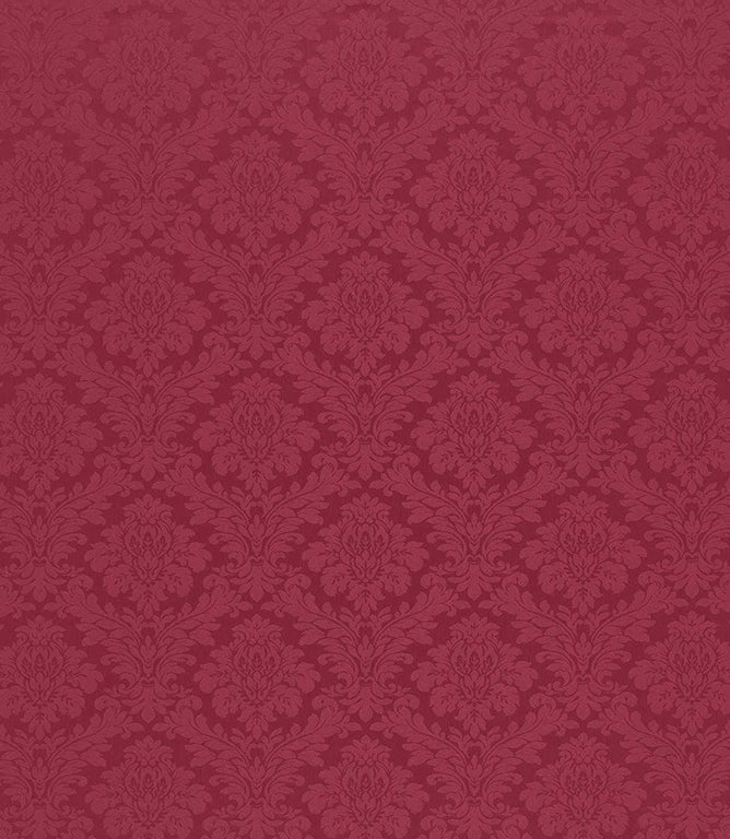 Lymington Damask Fabric / Redcurrent - Just Fabrics