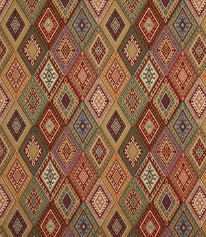 Ikat Tapestry Fabric / Vintage