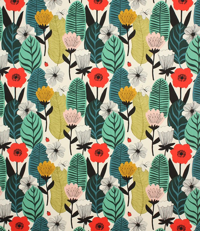 Blooma Fabric / Poppy - Just Fabrics