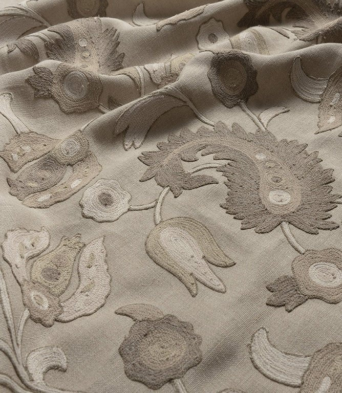 Sarouk Fabric / Parchment - Just Fabrics