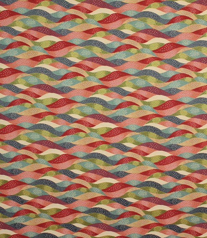 Waves Tapestry Fabric / Multi - Just Fabrics