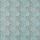 Marigold Fabric / Sky / Chocolate - Just Fabrics