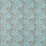 Marigold Fabric / Sky / Chocolate - Just Fabrics