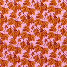 Dappled Leaf Fabric / Amber / Rose - Just Fabrics