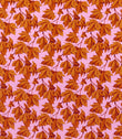 Dappled Leaf Fabric / Amber / Rose - Just Fabrics