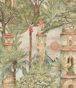 Eden Ruins Fabric / Green - Just Fabrics