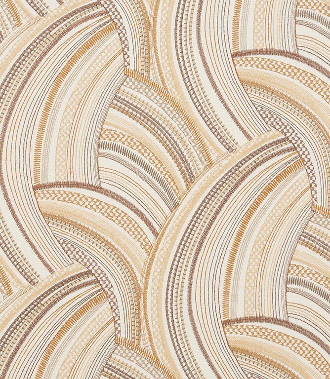 Aqualis Fabric / Ochre - Just Fabrics