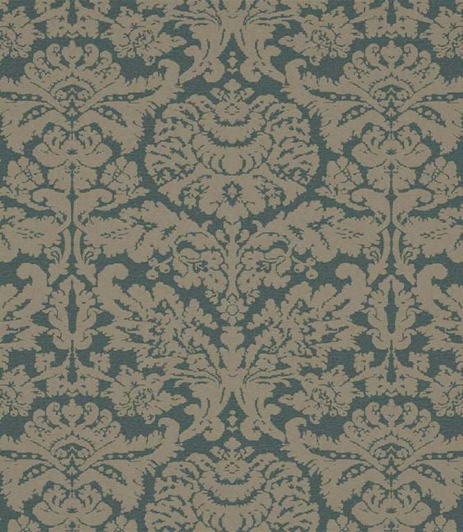 Chalfield Damask Fabric / Persian - Just Fabrics
