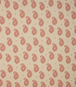 JF Paisley Fabric / Red - Just Fabrics