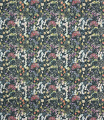 Hedgerow Lomond Fabric / Navy - Just Fabrics