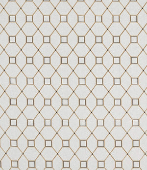 Baroque Trellis Fabric / Charcoal / Gold