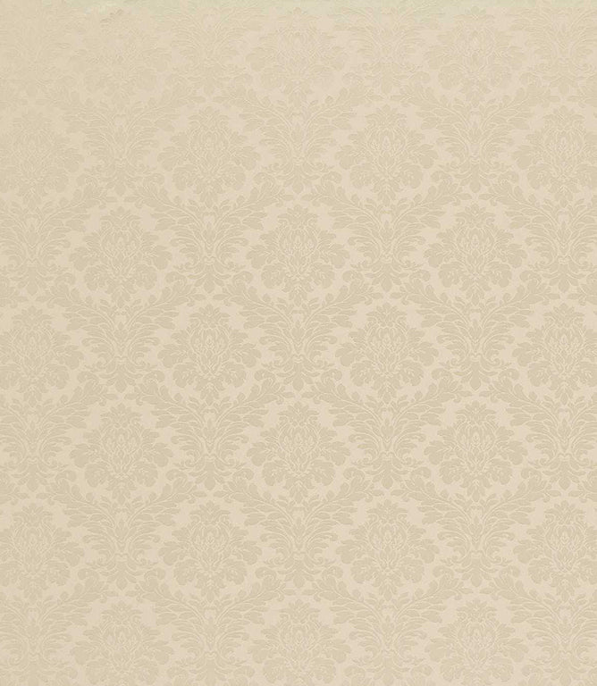 Lymington Damask Fabric / Pale Linen - Just Fabrics