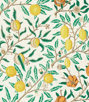 Fruit Fabric / Sap Green / Tangerine