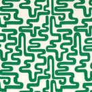 Meander Fabric / Emerald / Aquamarine - Just Fabrics