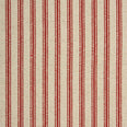 JF Linen Ticking Fabric / Red