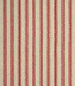 JF Linen Ticking Fabric / Red - Just Fabrics