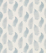 Fern Embroidery Fabric / Powder Blue - Just Fabrics