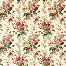 Lakeland Paradis Velvet Fabric / Carmine / Geolu - Just Fabrics