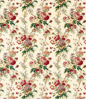 Lakeland Paradis Velvet Fabric / Carmine / Geolu