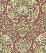 Arabesque FR Fabric / Dark Coral - Just Fabrics