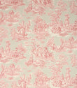 Esme Toile Fabric / Rouge - Just Fabrics