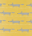 Mr Fox Fabric / Sunflower / Gull / Chalk - Just Fabrics