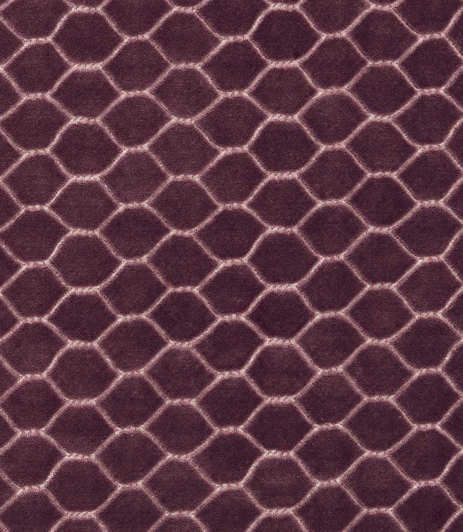 Faraday Velvet Fabric / Plum - Just Fabrics