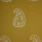 Kashmir Fabric / Ochre / Ivory - Just Fabrics