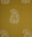 Kashmir Fabric / Ochre / Ivory - Just Fabrics
