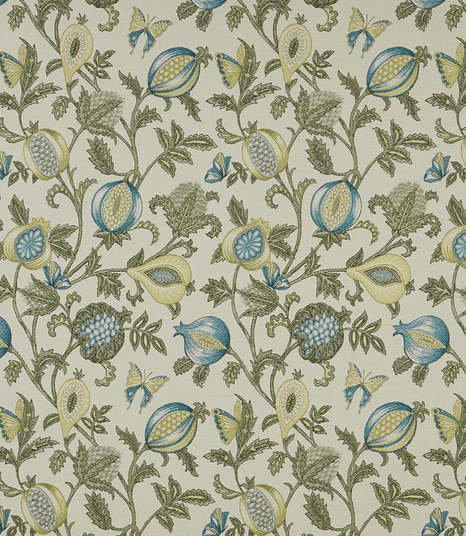 Primavera Fabric / Teal - Just Fabrics