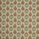 Nora Fabric / Olive Green / Hazelnut - Just Fabrics