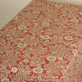 Saltram Floral Acrylic Fabric / Red